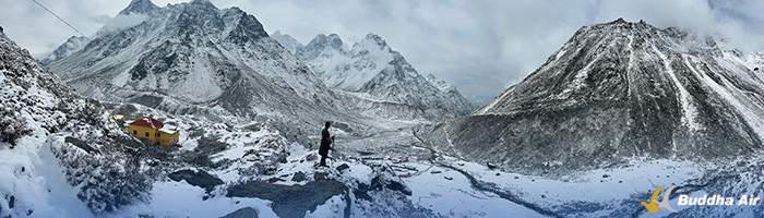 Snow Covered Kanchenjunga Trek Trails